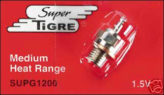 1 x SuperTigre Sport Glow Plug Medium Heat Range